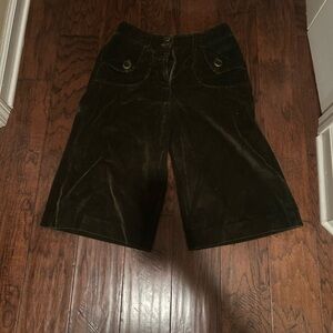 Talbots Women’s culottes  Corduroy Shorts in Deep green
